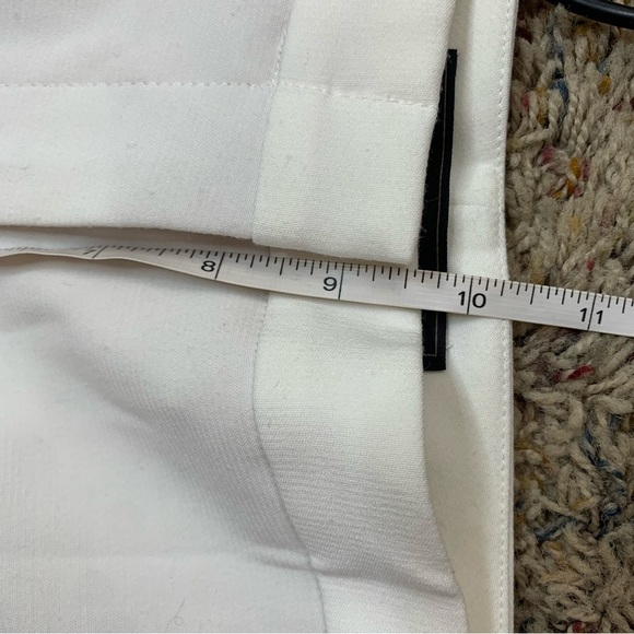 BCBGMaxAzria Andy Slim-Leg White Trouser Pant - Picture 8 of 10